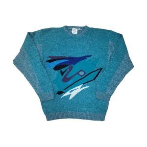 Vintage Unisex 1980's Urban Bandit Graphic Sweater L